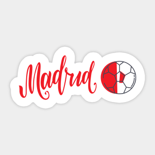 Madrid Soccer Sticker